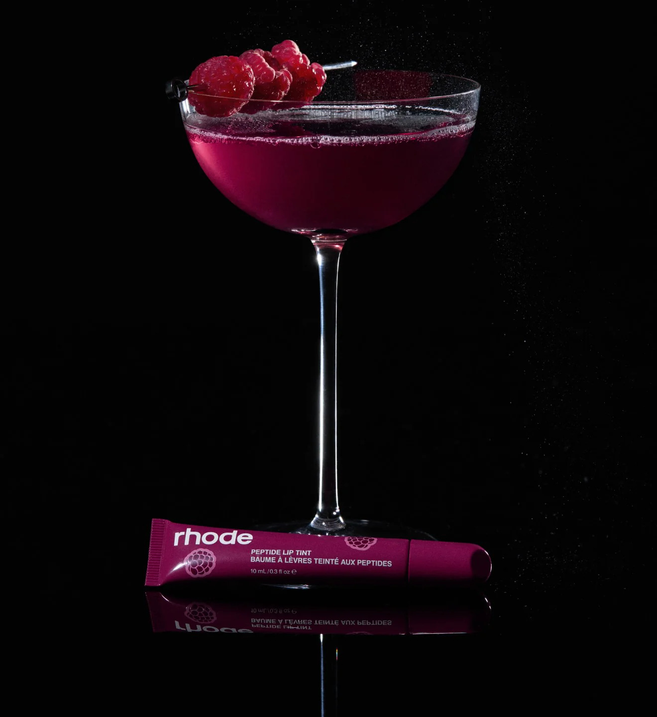 NEW ЛІМІТОВАНИЙ ароматизований тінт для вуст із пептидами RHODE RASPBERRY JELLY CRUSHED BERRY Scented Peptide Lip Tint THE TINTED LIP LAYER